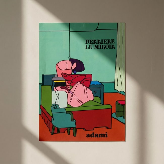 Adami Original Lithograph DM01188 Derriere le Miroir 1970 (1 of 1)