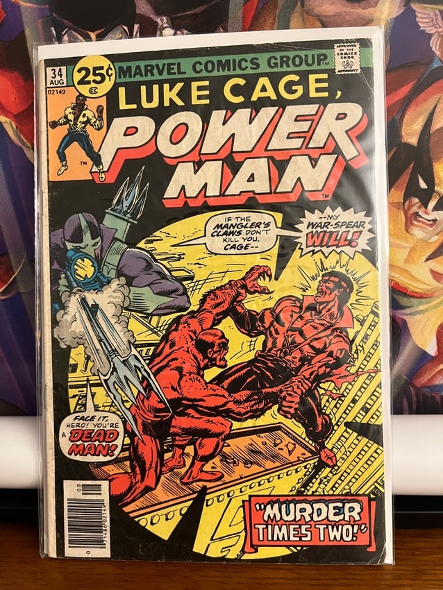 Luke Cage Power Man #34/ Murder X 2: Title: Luke Cage Power Man #34/ Murder X 2Description:Description:Date Period: 1976Materials: Marvel Comics