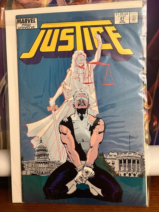 Marvel New Universe Justice #21: Title: Marvel New Universe Justice #21Description: 1988Materials: DC Comics