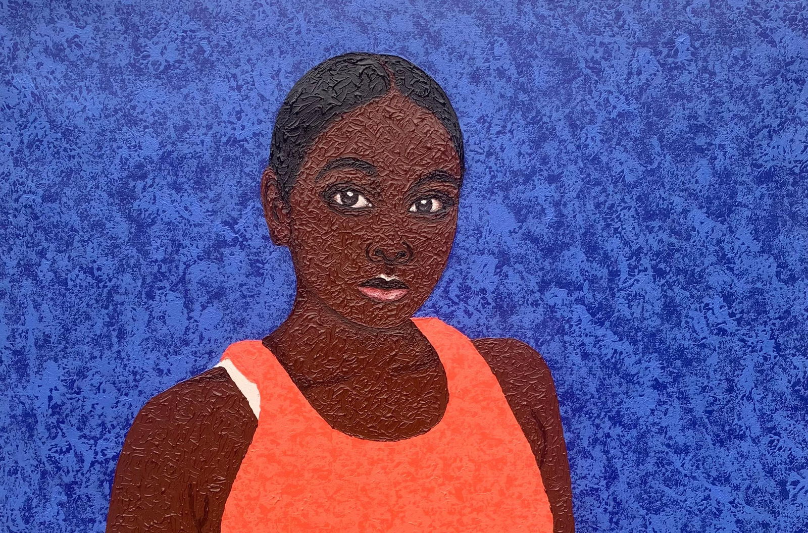Joshua Salami, Moment of Stillness -21st Century, Contemporary, Figurative Portrait, Love Women, - 5