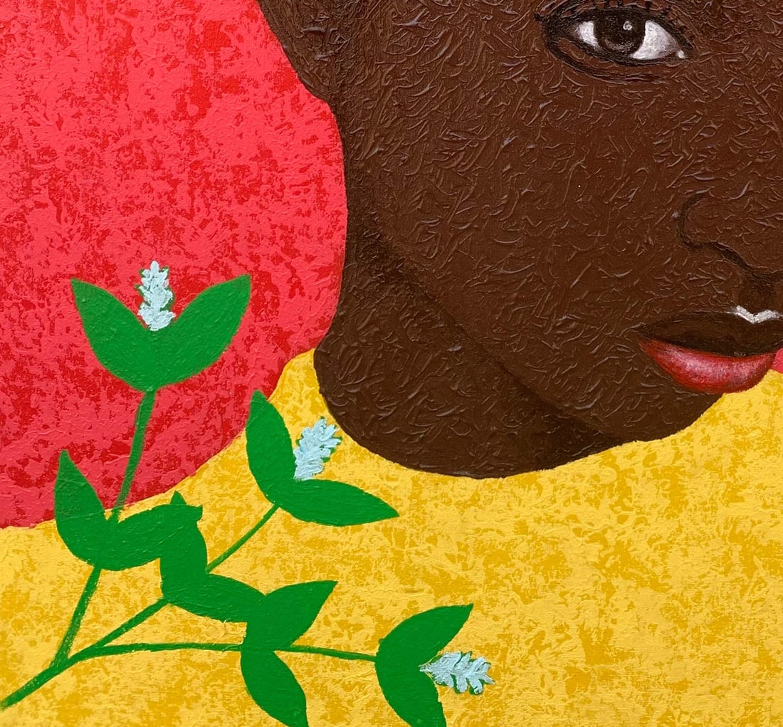 Joshua Salami, Pretty in Yellow -21st Century, Contemporary, Figurative Portrait, Colour, Women, - 13