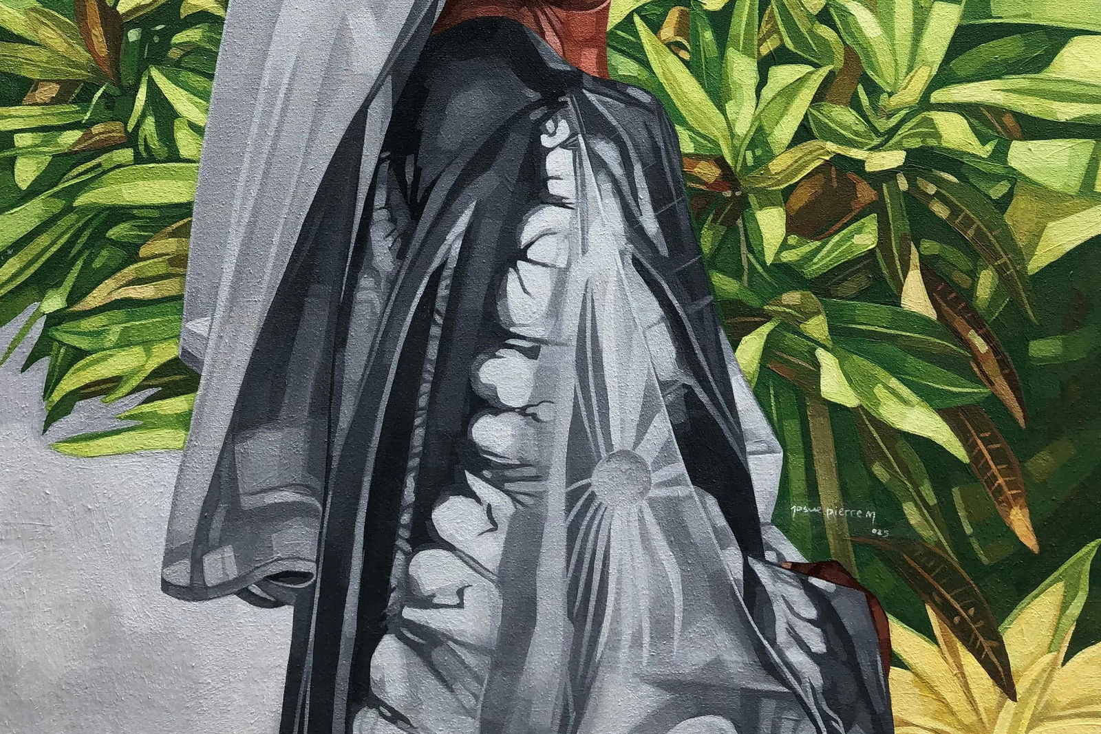 Josue M Pierre, Boubou - 21st Century, Contemporary, Figurative, Portrait, Plants, Women, Africa, - 6