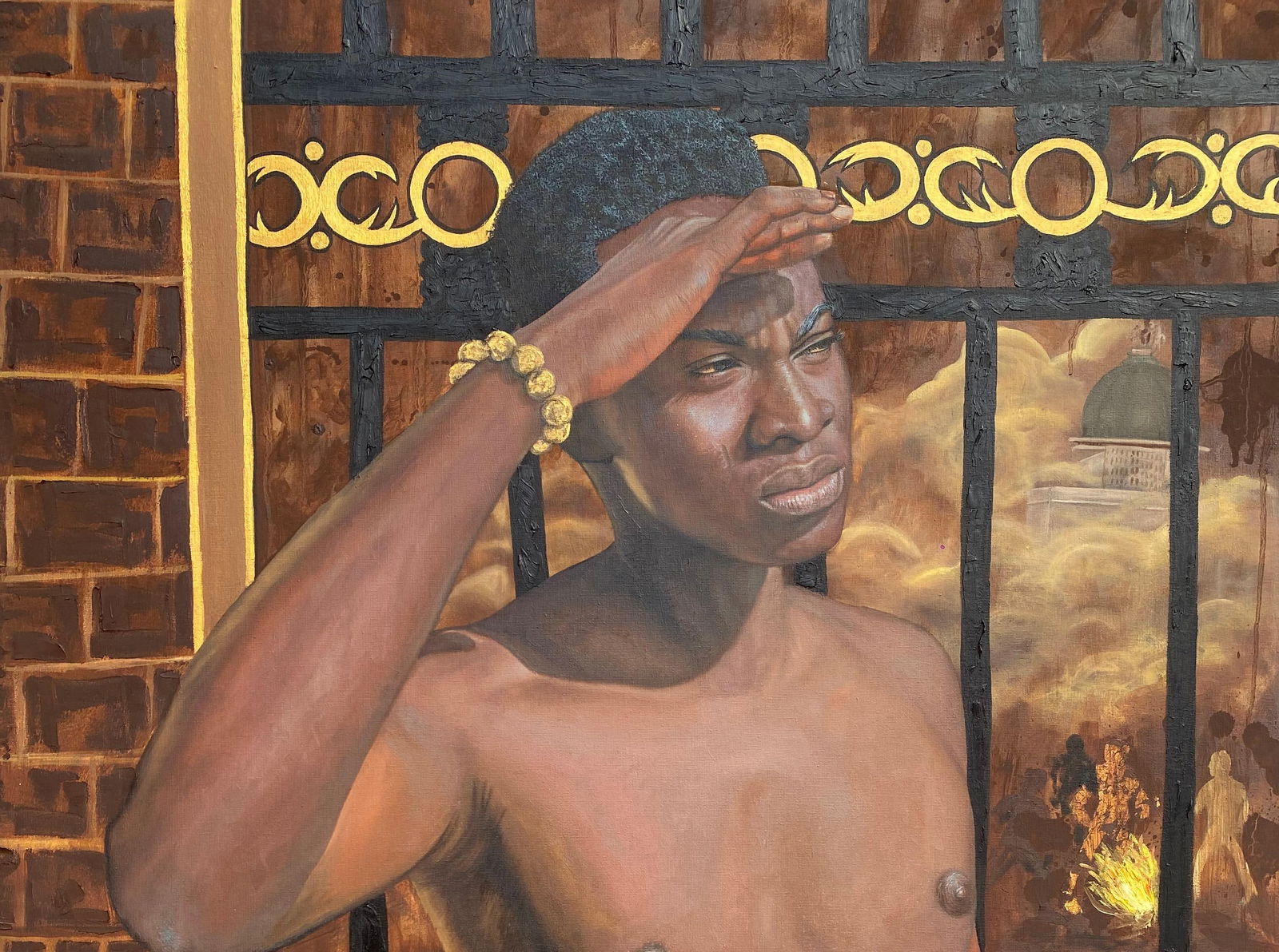 Abdulateef Salaudeen, Where Do I Go From Here - 21st Century Contemporary, Figurative, Men, Earth - 6