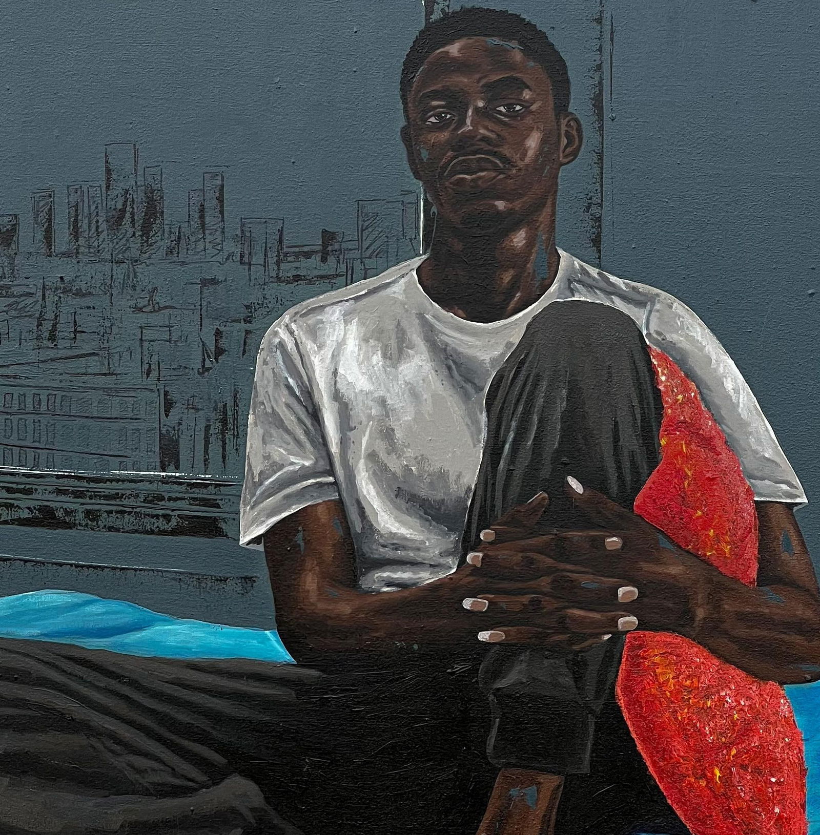 Eyitayo Alagbe , Mindscapes - 21st Century, Contemporary, Figurative Portrait, Men, Home, Africa, - 9