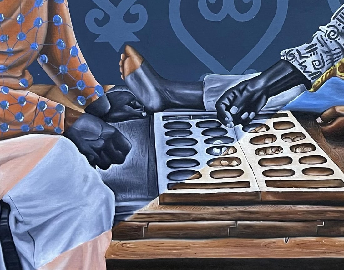 Gideon Kotey, Sankofa -21st Century, Contemporary, Figurative Portrait, African, Games, Growth, 2024 - 13