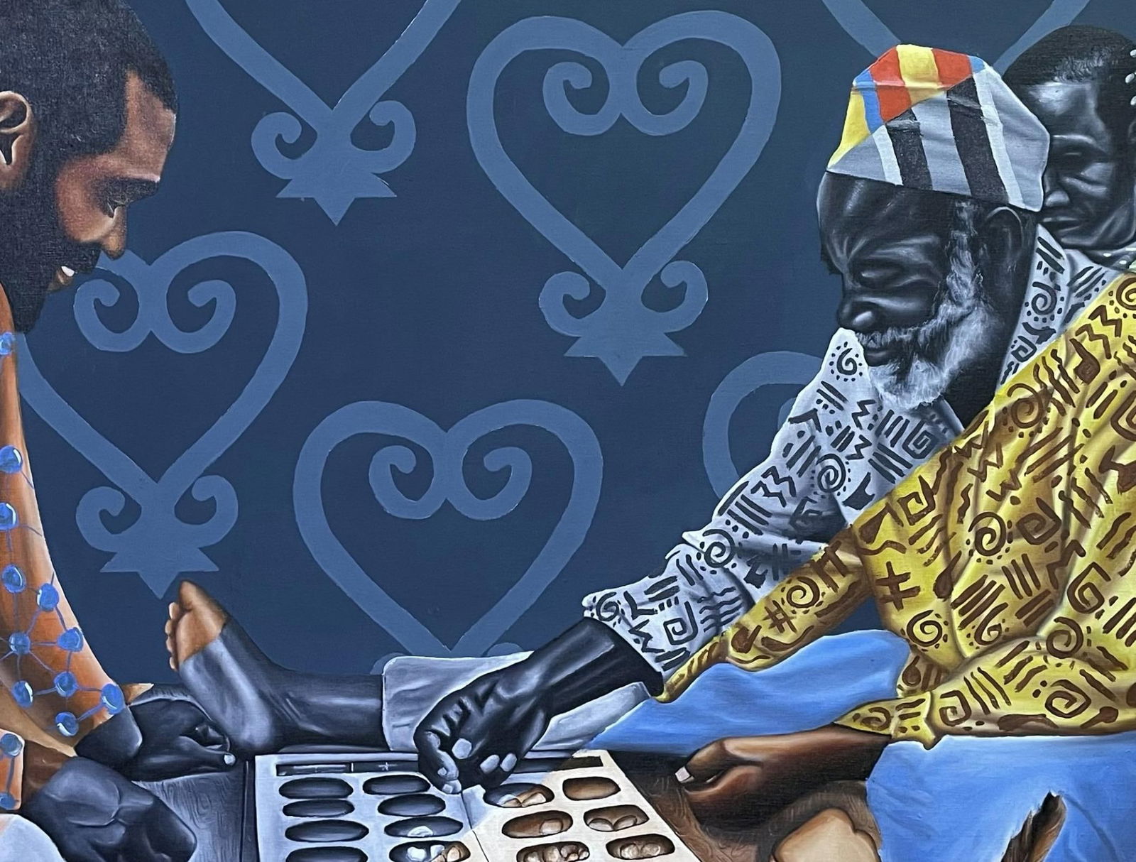 Gideon Kotey, Sankofa -21st Century, Contemporary, Figurative Portrait, African, Games, Growth, 2024 - 3
