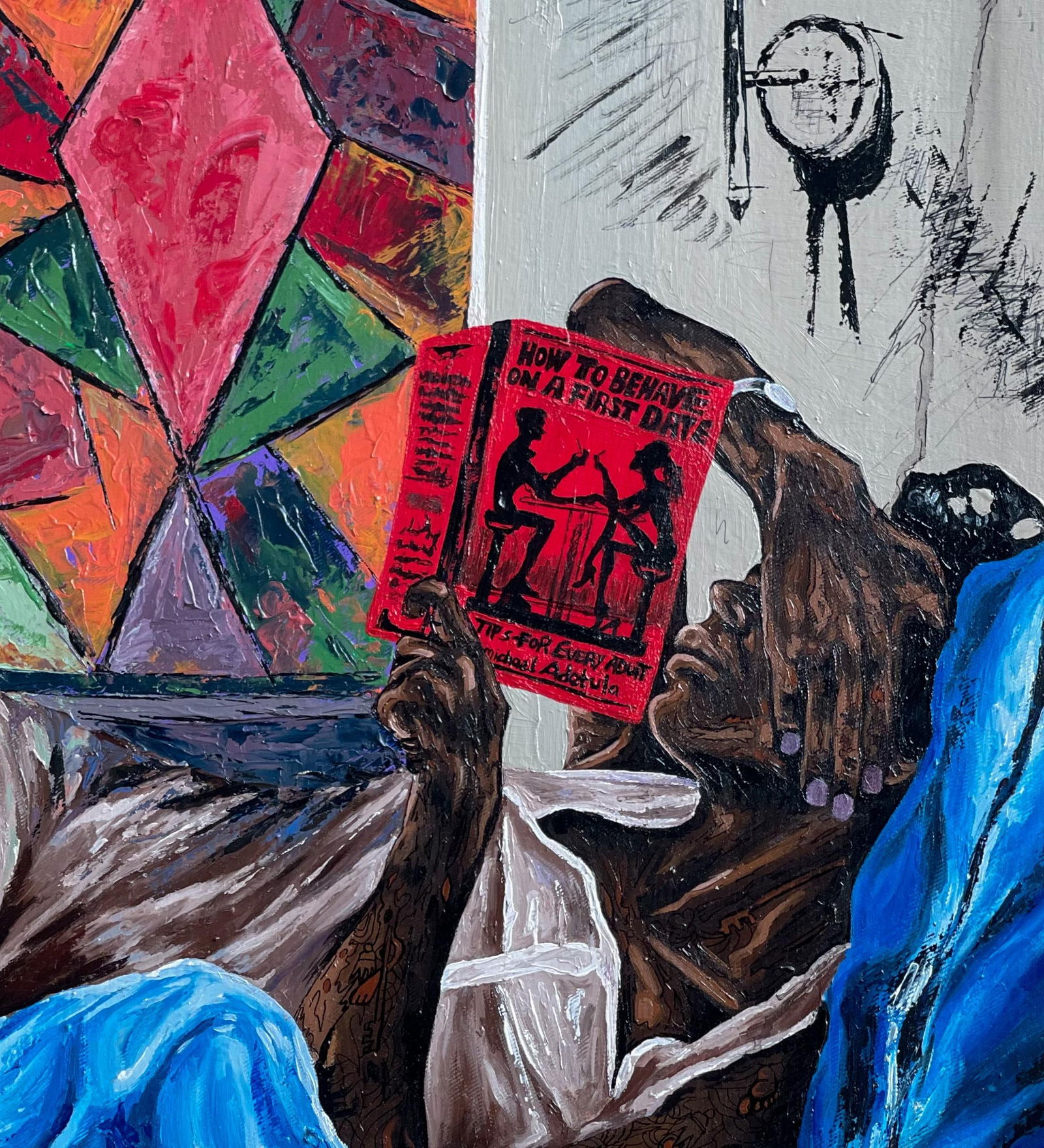 Michael Adetula, Seeking Perfection -21st Century Contemporary, Figurative Portrait, Woman Modern, - 7