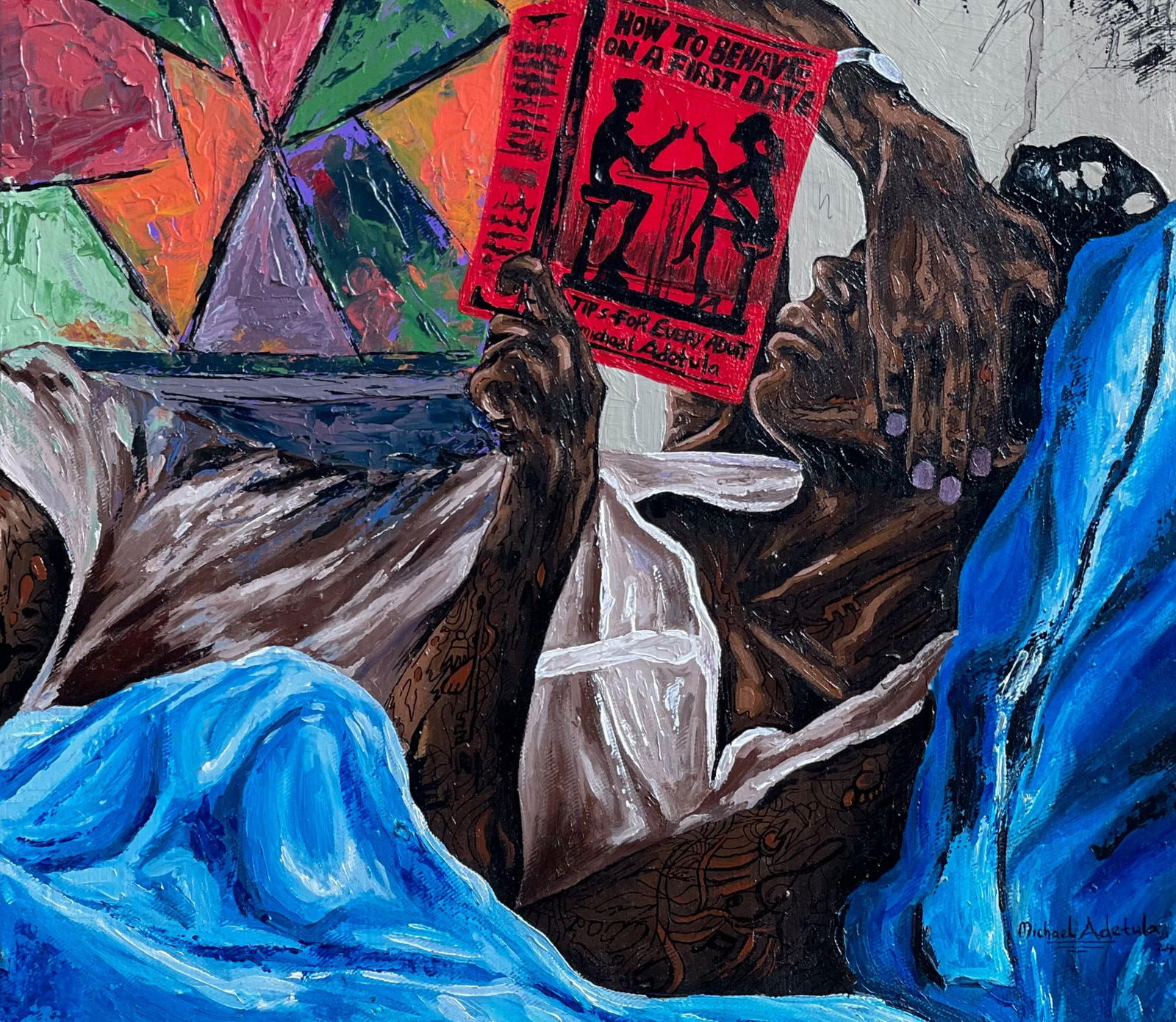 Michael Adetula, Seeking Perfection -21st Century Contemporary, Figurative Portrait, Woman Modern, - 6