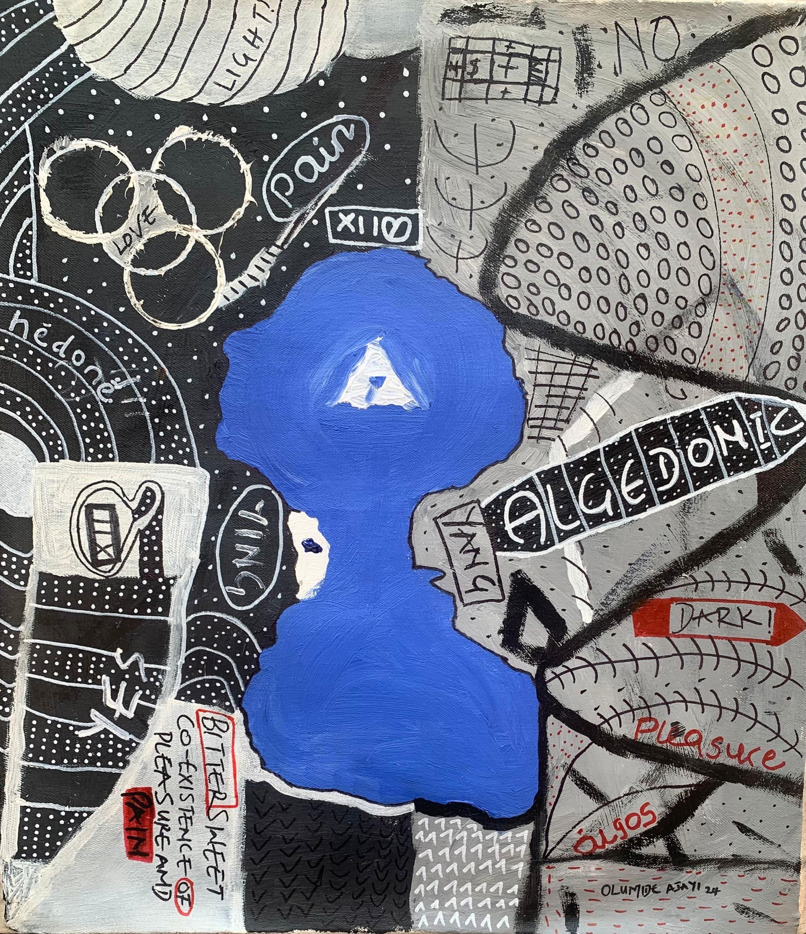 Olumide Ajayi, Algedonic - 21st Century, Contemporary, Abstract, Pop Culture, Emotions, Colors, 2024 - 10