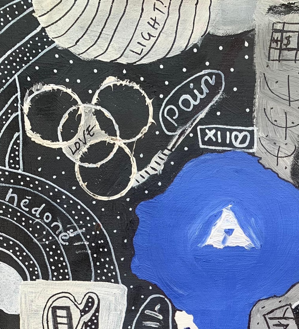 Olumide Ajayi, Algedonic - 21st Century, Contemporary, Abstract, Pop Culture, Emotions, Colors, 2024 - 5