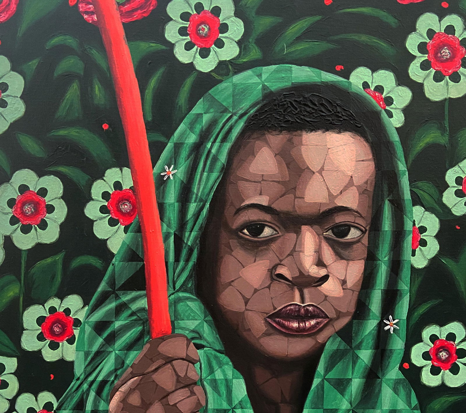 Oyeleye Feranmi, Embrace (Nature) -21st Century, Contemporary, Figurative Portrait, Africa, Women, - 6