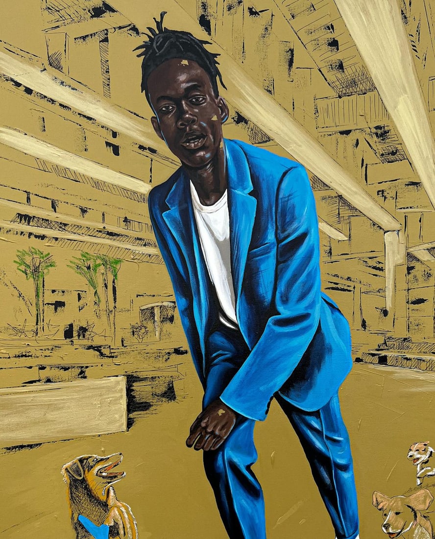 Eyitayo Alagbe , Life as a Roller-coaster 1 - 21st Century, Contemporary, Figurative, Men Skating, - 16