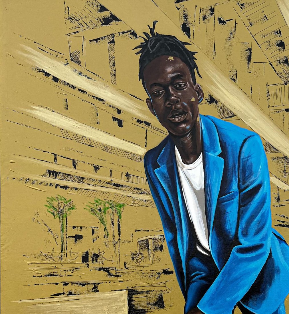 Eyitayo Alagbe , Life as a Roller-coaster 1 - 21st Century, Contemporary, Figurative, Men Skating, - 6