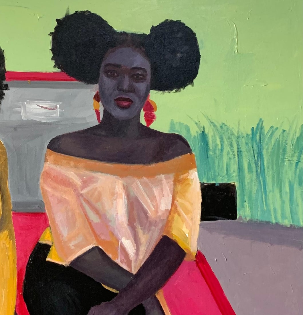 Aba Linus, 100 Miles Away - 21st Century. Contemporary, Figurative, Modern, Women, Love Car, 2024 - 2