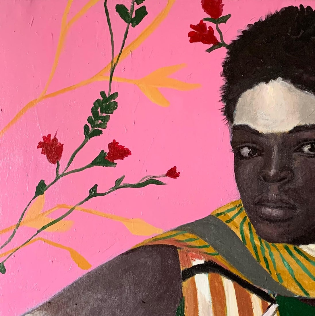 Aba Linus, Blossom - 21st Century. Contemporary, Figurative Portrait, Modern Women, Africa, 2024 - 11