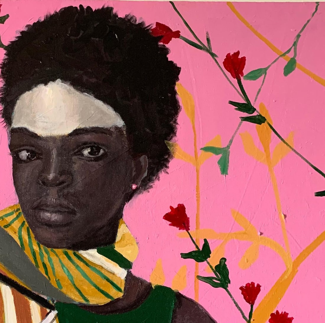 Aba Linus, Blossom - 21st Century. Contemporary, Figurative Portrait, Modern Women, Africa, 2024 - 12
