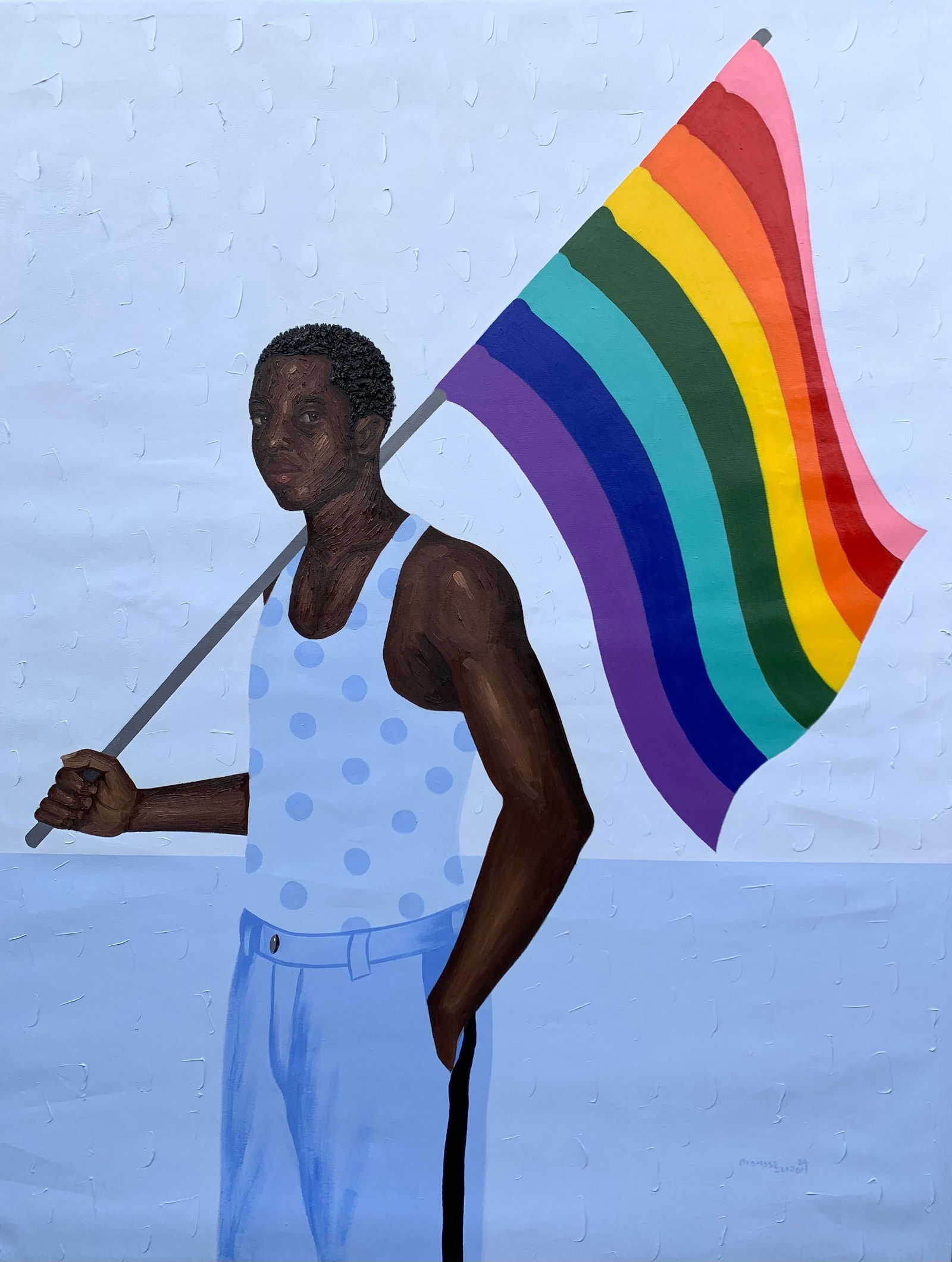 Elijah Olanase, Count Your Rainbows, Not Your Thunderstorms -21st Century, Contemporary Portrait, - 5