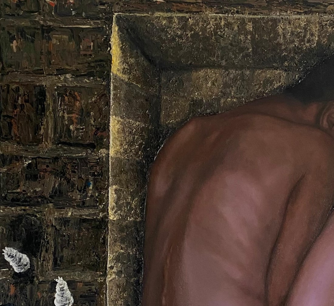 Abdulateef Salaudeen, Strand In Story (Where I Fit In) - 21st Century Contemporary, Figurative, Men, - 5