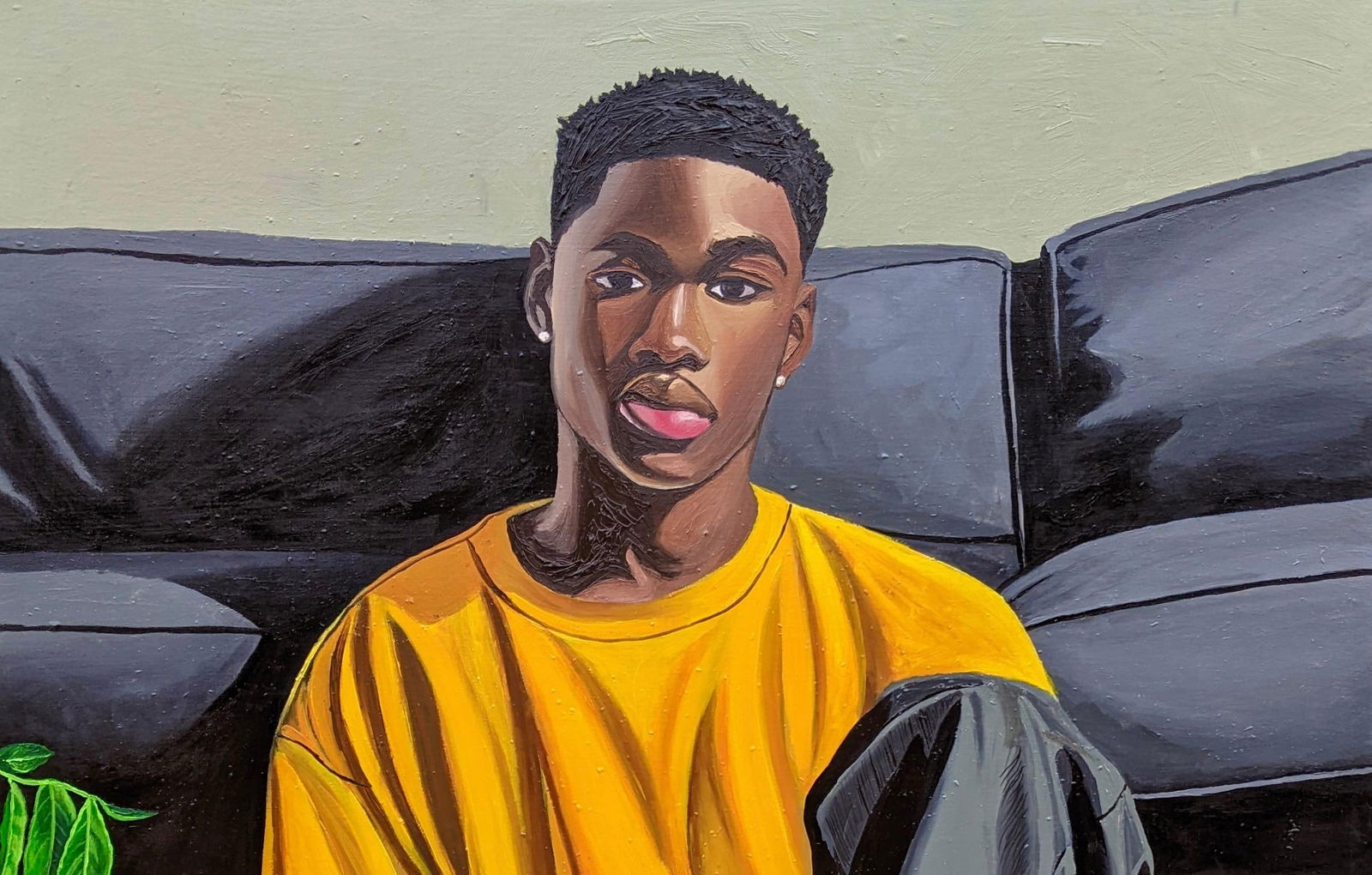 Samson Adetunji, Heart Space - 21st Century, Contemporary, Figurative Portrait, Men, Love, Home, - 2