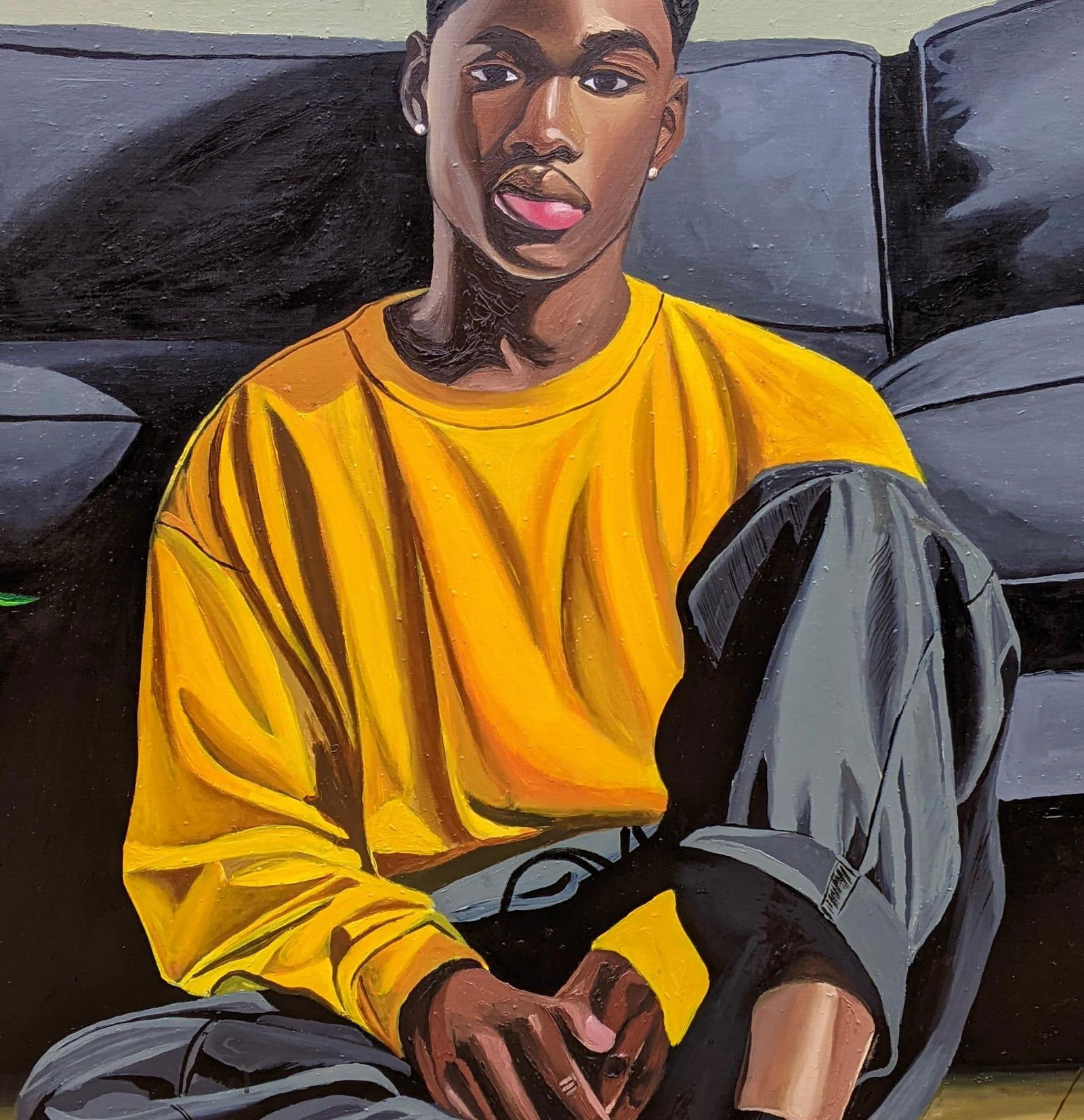 Samson Adetunji, Heart Space - 21st Century, Contemporary, Figurative Portrait, Men, Love, Home, - 4