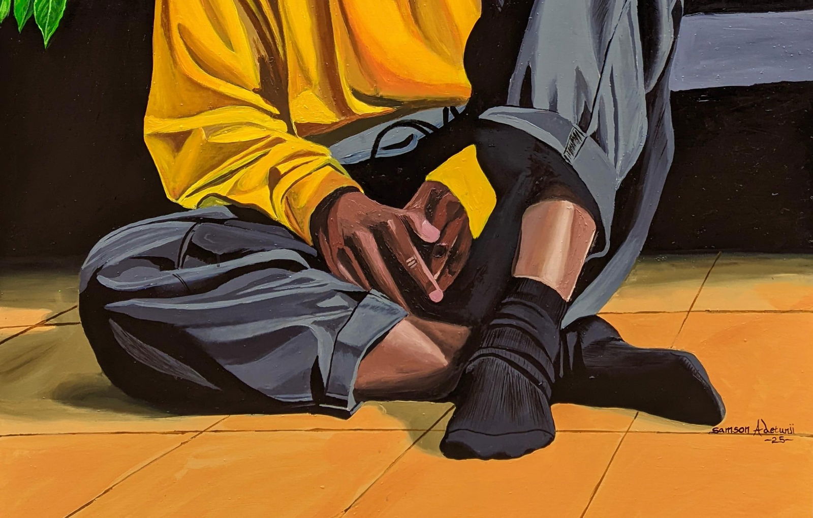 Samson Adetunji, Heart Space - 21st Century, Contemporary, Figurative Portrait, Men, Love, Home, - 7