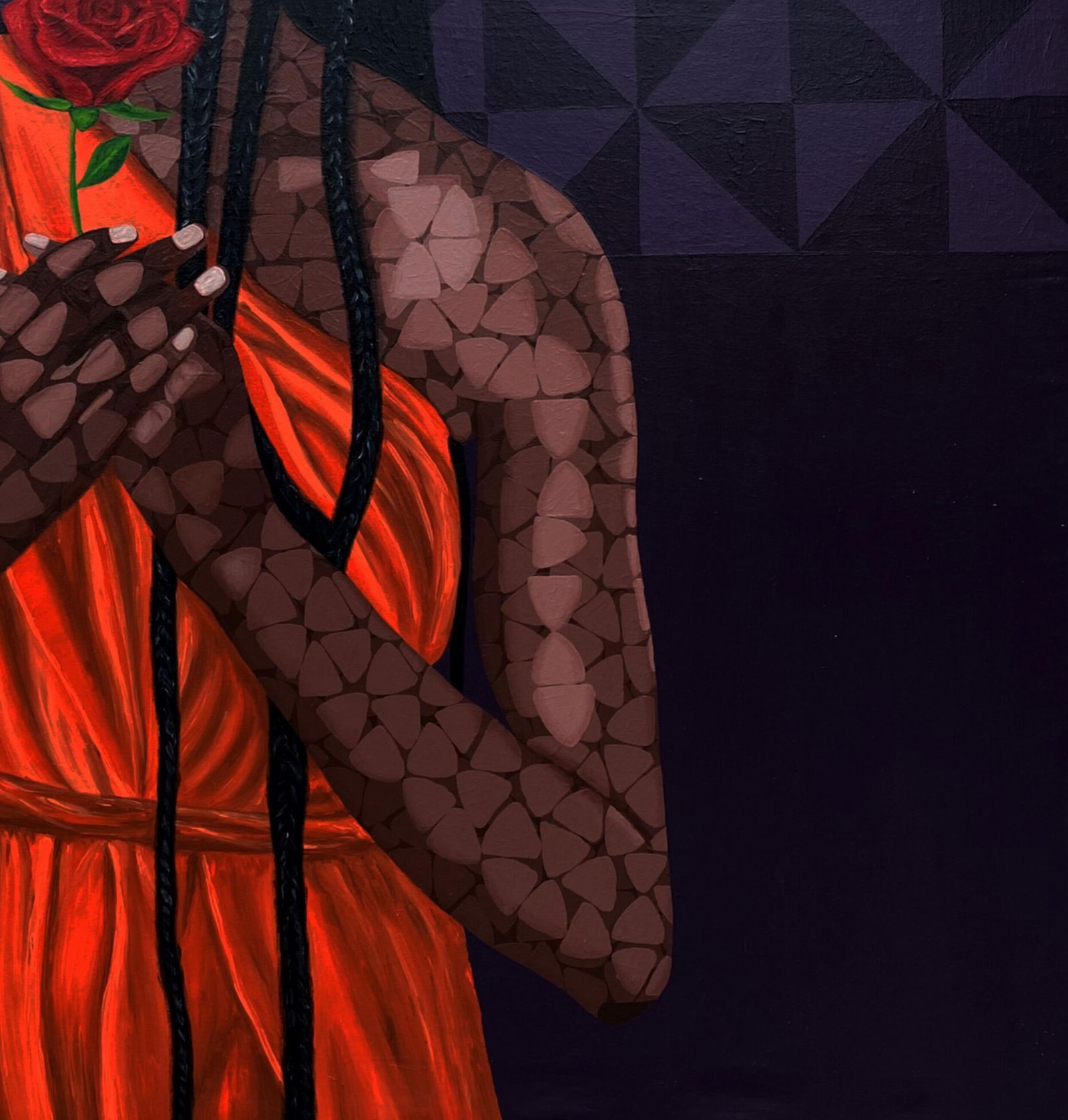 Oyeleye Feranmi, Give It To Me - 21st Century, Contemporary, Figurative, Floral, Africa, Women, 2023 - 9