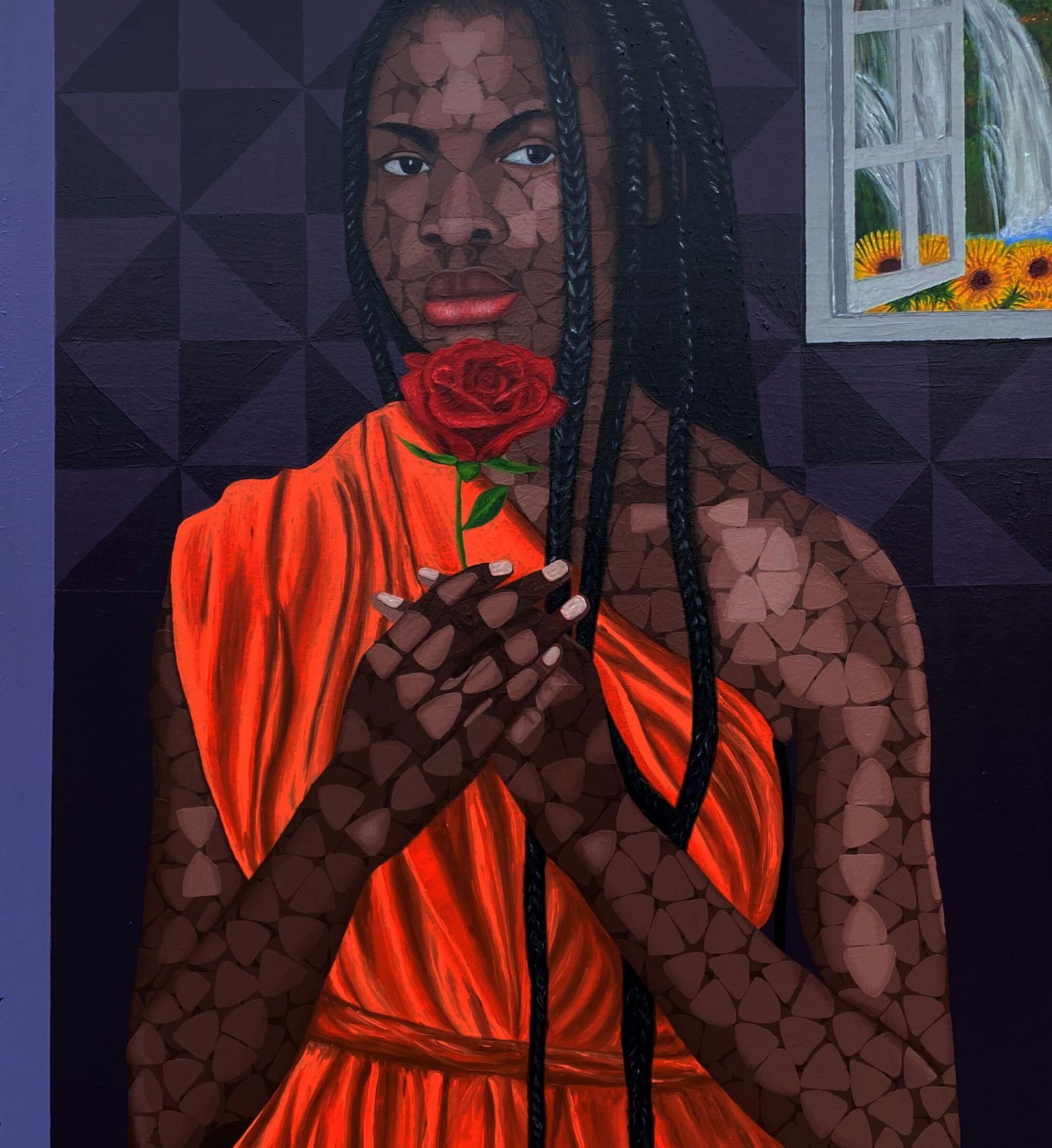 Oyeleye Feranmi, Give It To Me - 21st Century, Contemporary, Figurative, Floral, Africa, Women, 2023 - 16