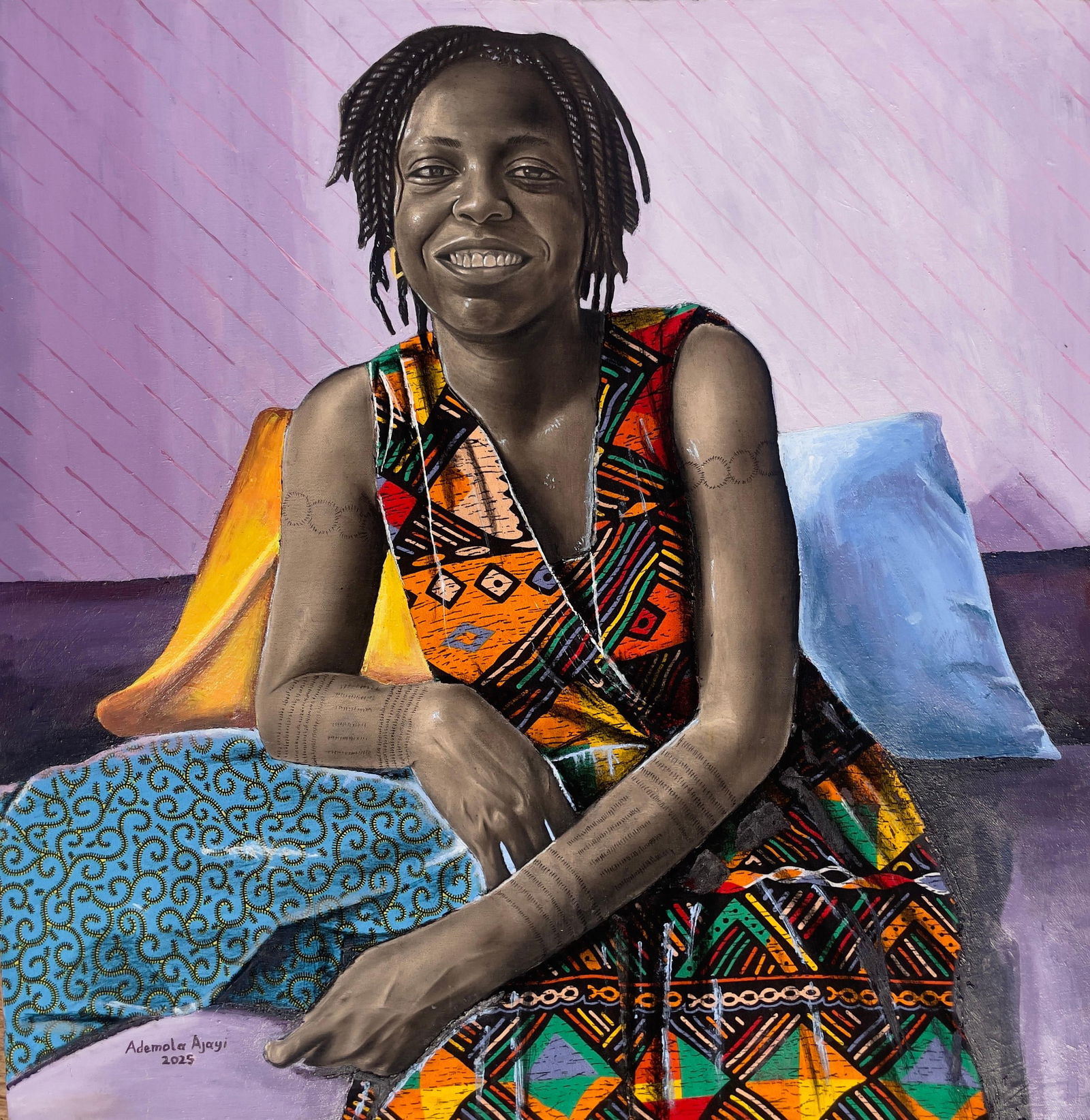 Ademola Clement Ajayi, Solace - 21st Century, Contemporary, Figurative Portrait, Africa, Women, 2025 - 4