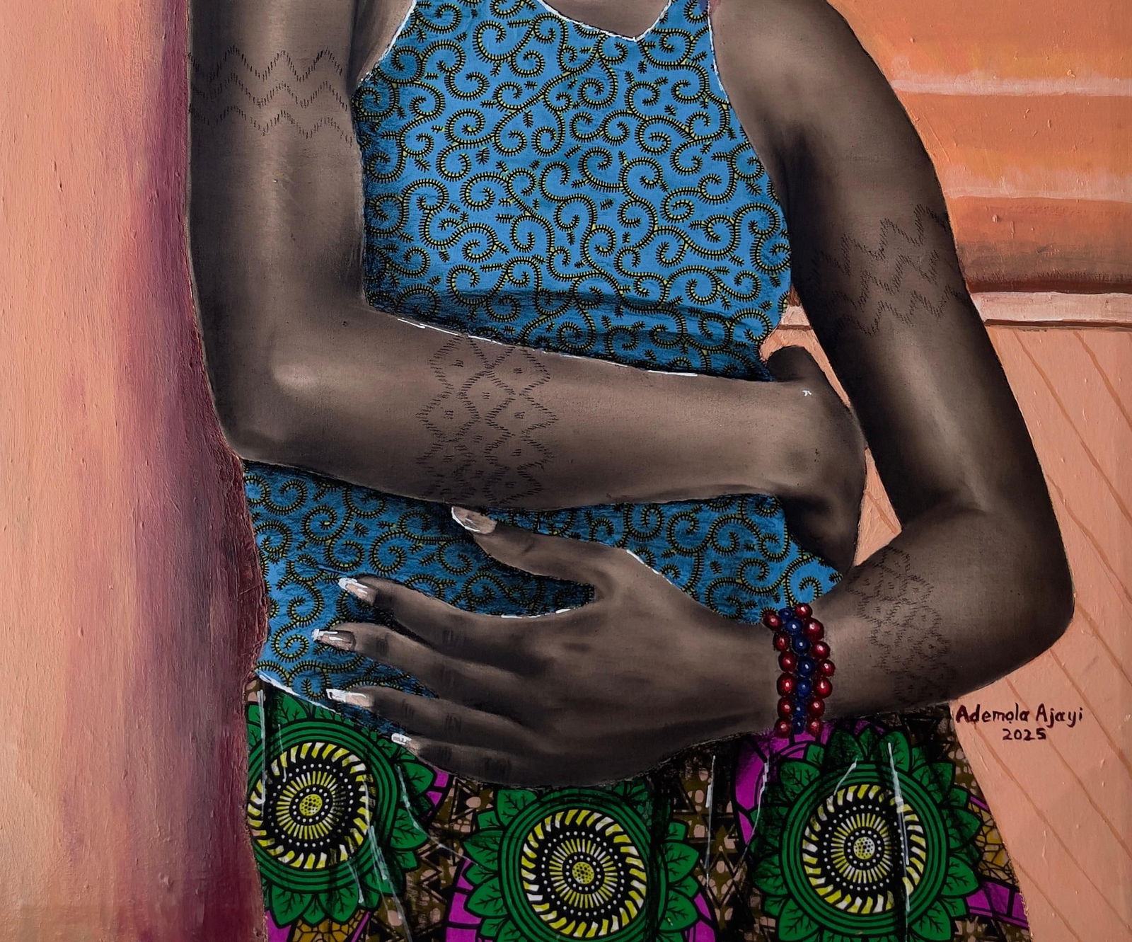Ademola Clement Ajayi, Peace Within - 21st Century, Contemporary, Figurative Portrait, Africa, - 10