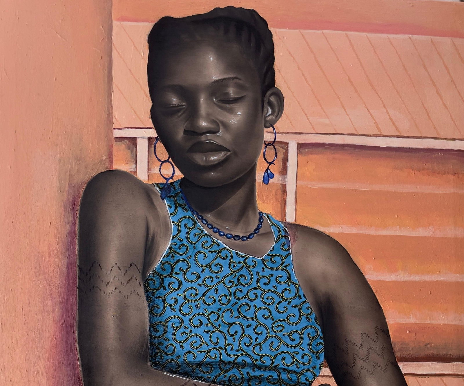 Ademola Clement Ajayi, Peace Within - 21st Century, Contemporary, Figurative Portrait, Africa, - 5