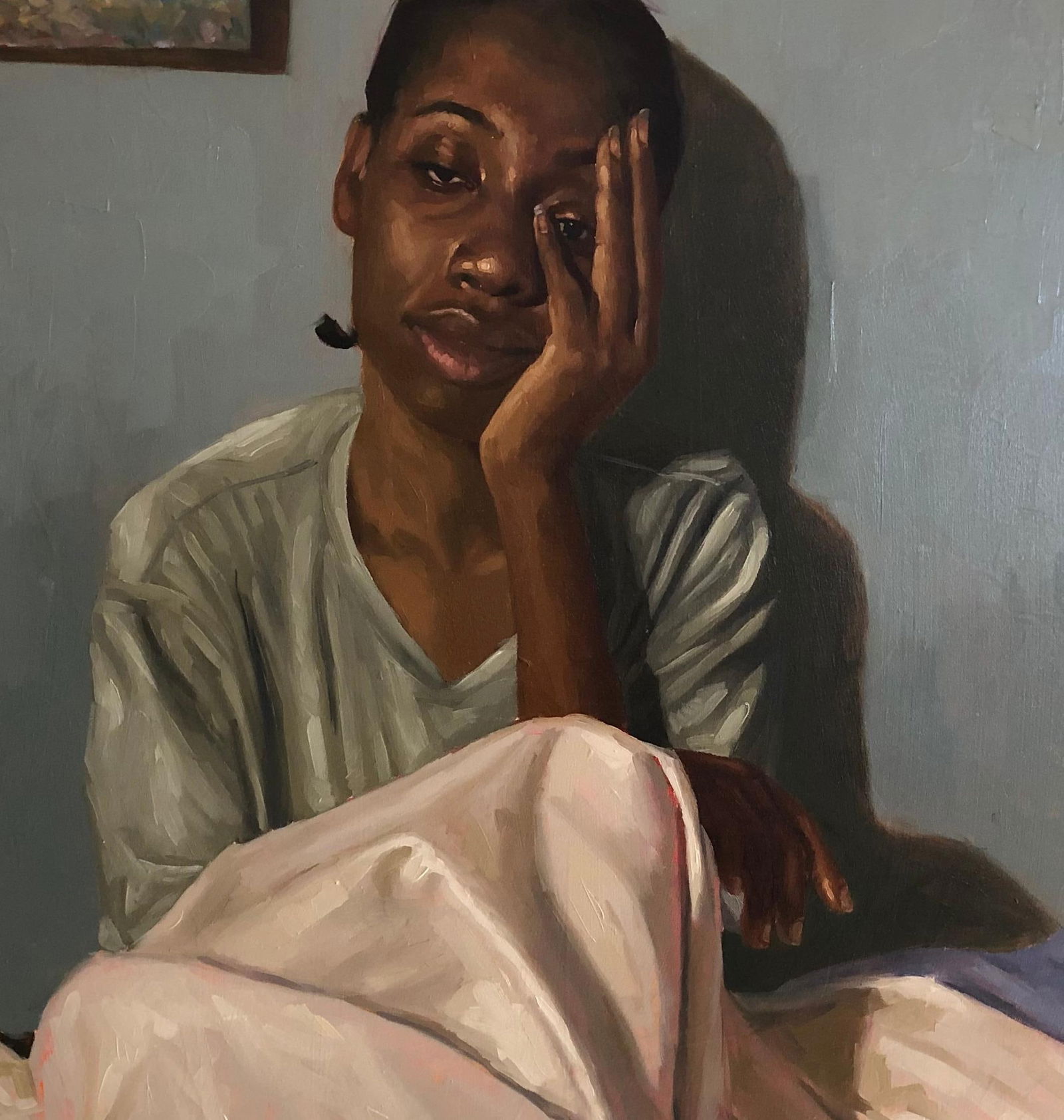 Simon Obeka, Does It Get Better? - 21st Century, Contemporary, Figurative, Women, Africa, Oil, 2024 - 9