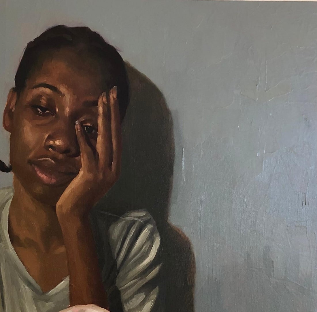 Simon Obeka, Does It Get Better? - 21st Century, Contemporary, Figurative, Women, Africa, Oil, 2024 - 12