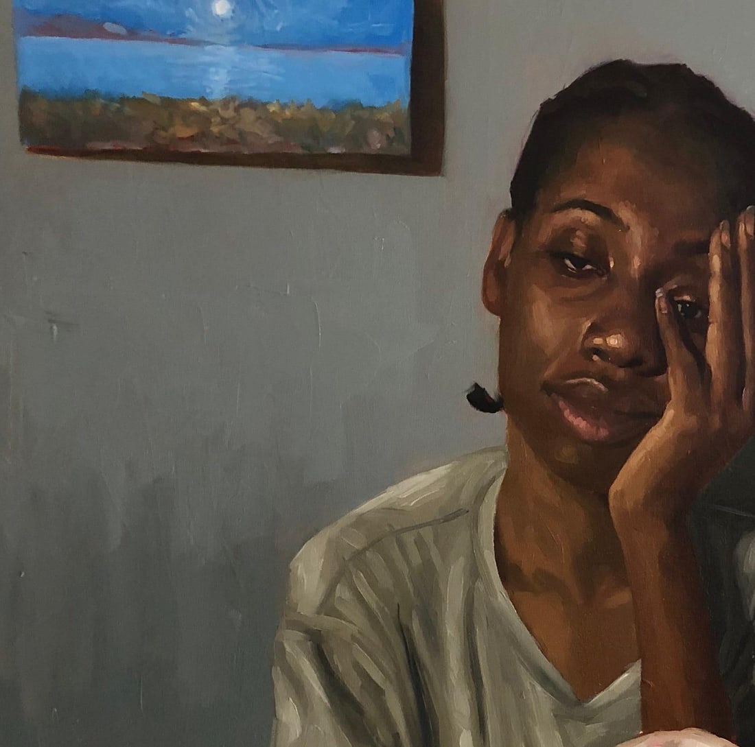 Simon Obeka, Does It Get Better? - 21st Century, Contemporary, Figurative, Women, Africa, Oil, 2024 - 5