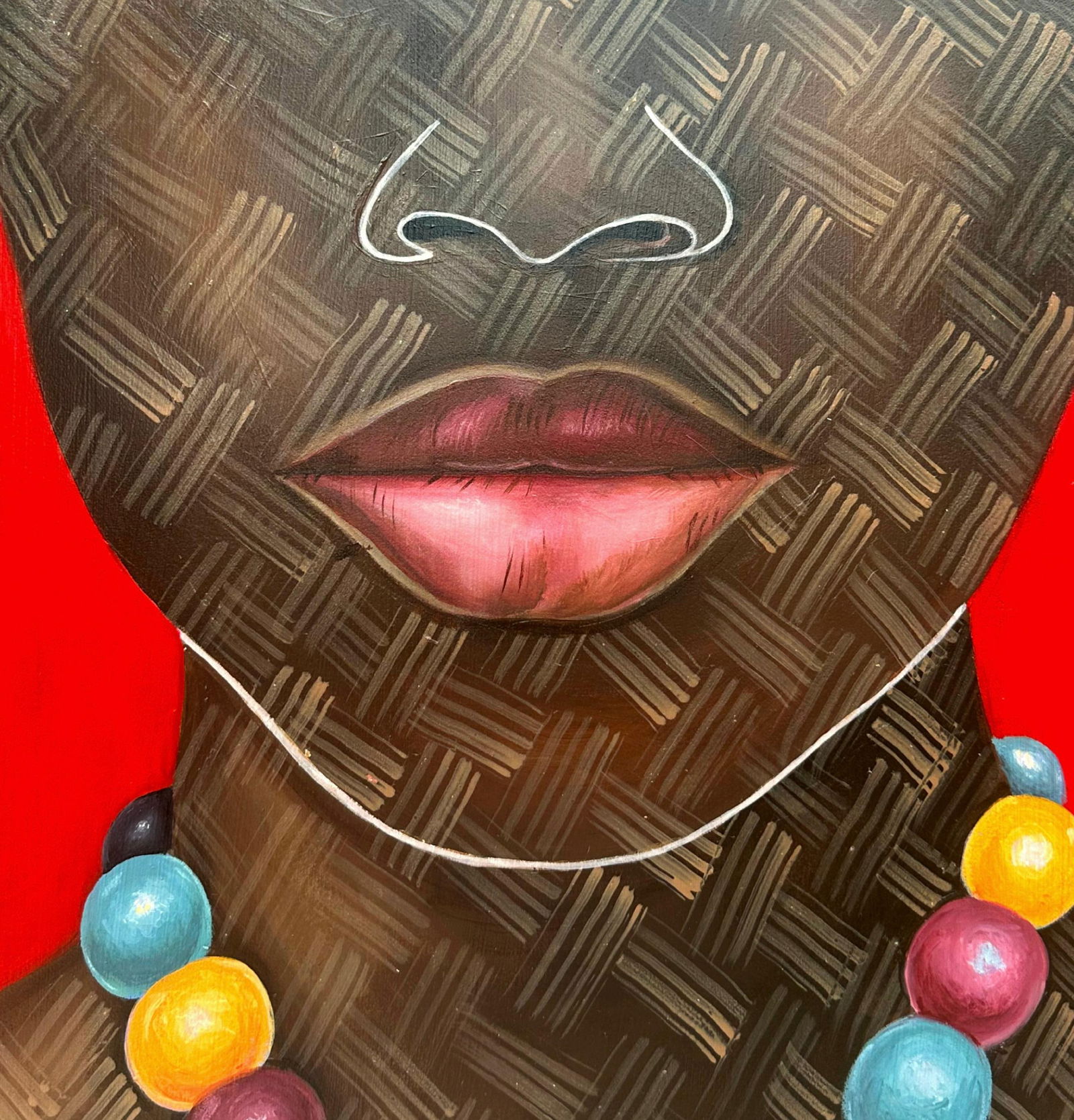 Ayotunde Ayomide, Gaze 1 -Contemporary, 21st Century, Figurative Portrait, Africa, Women, Acrylic, - 7