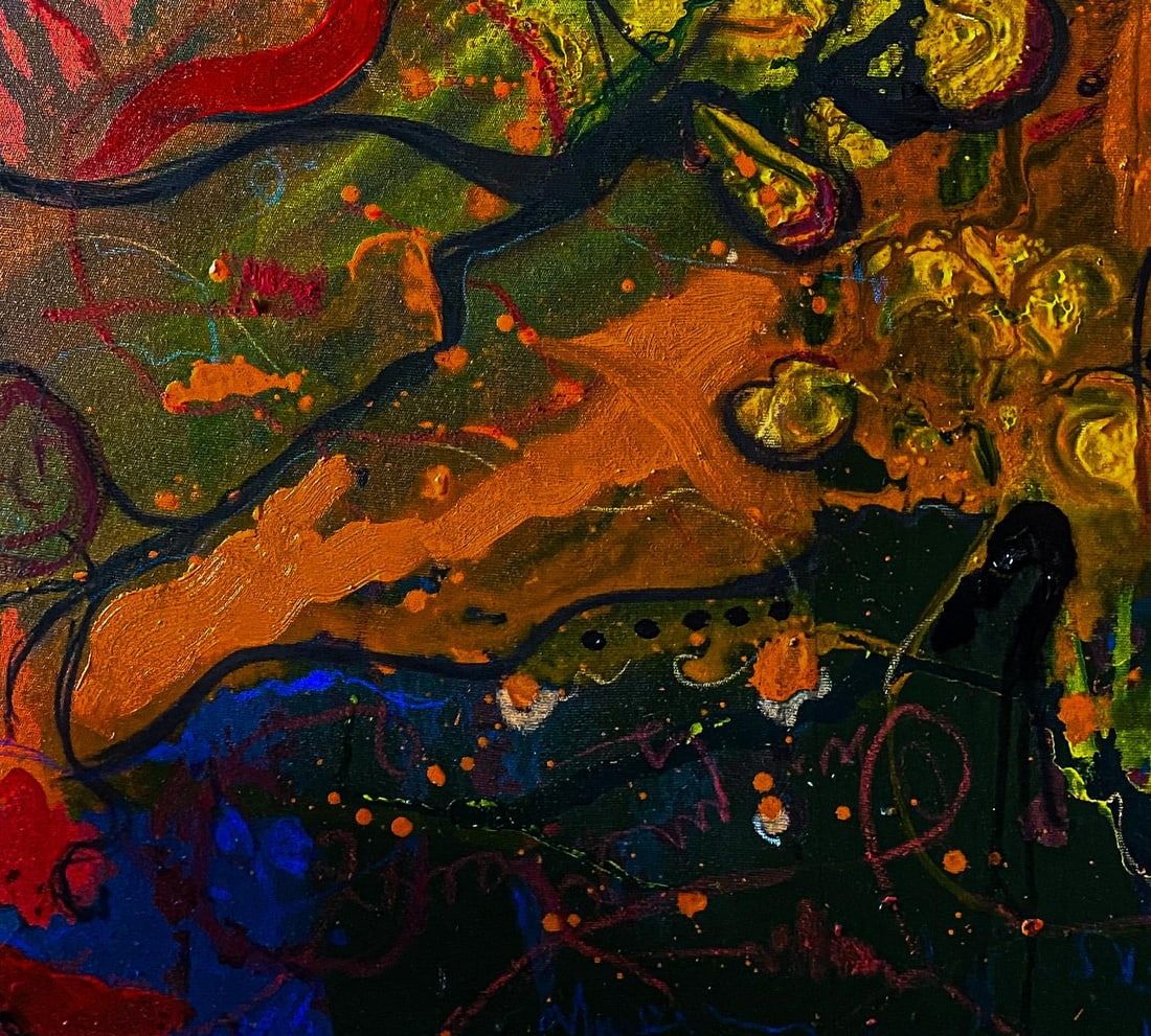 Oluwatosin Ogunniyi , Untitled - 21st Century, Contemporary, Abstract, Modern Art, Colour, Acrylic, - 7