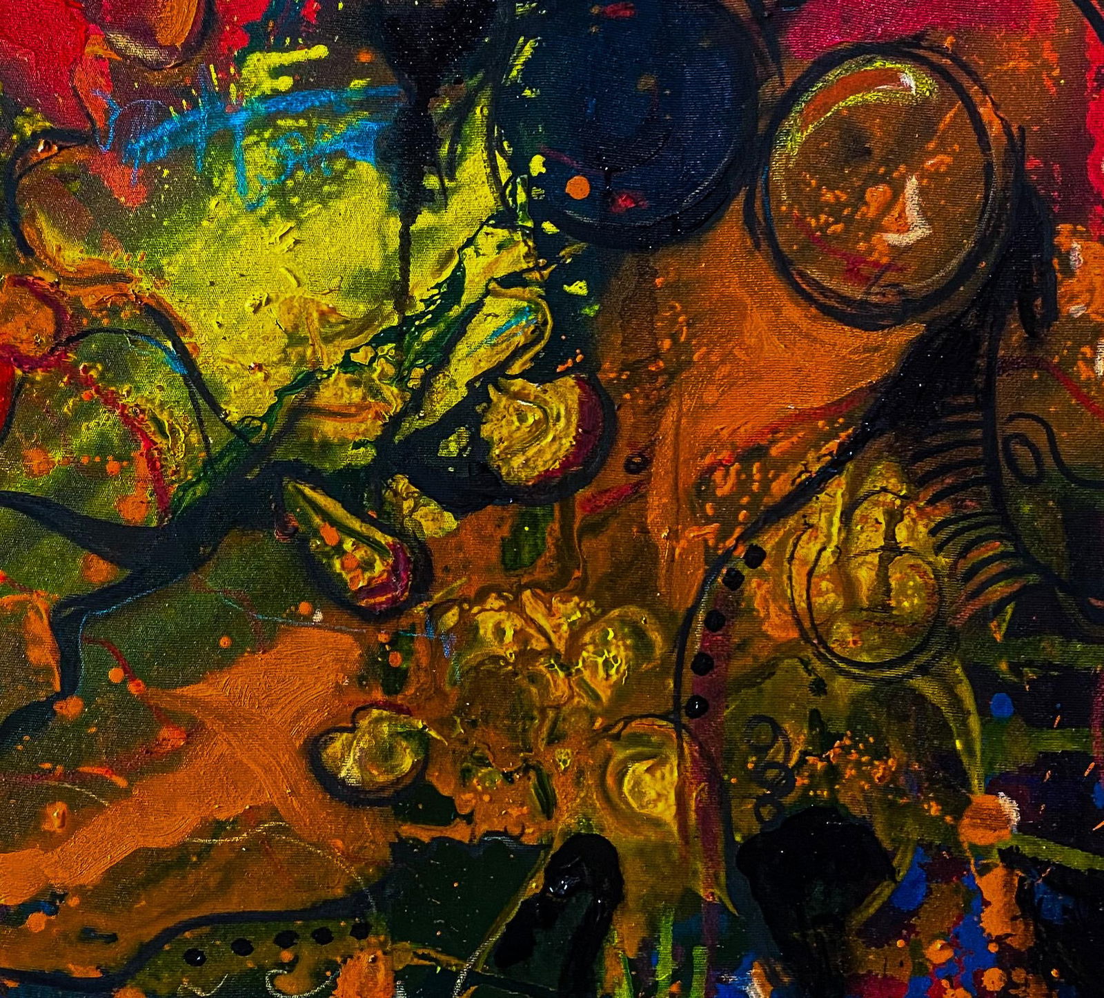 Oluwatosin Ogunniyi , Untitled - 21st Century, Contemporary, Abstract, Modern Art, Colour, Acrylic, - 9