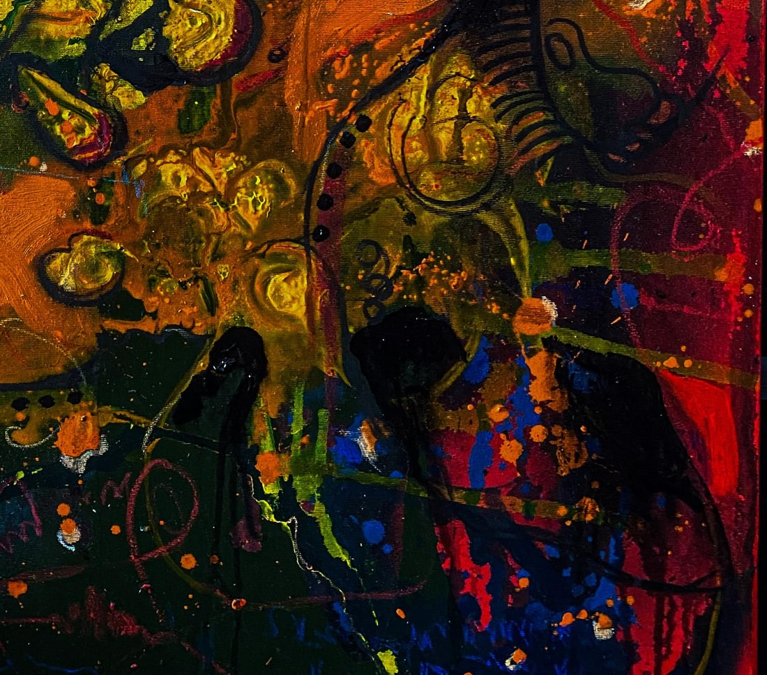 Oluwatosin Ogunniyi , Untitled - 21st Century, Contemporary, Abstract, Modern Art, Colour, Acrylic, - 2