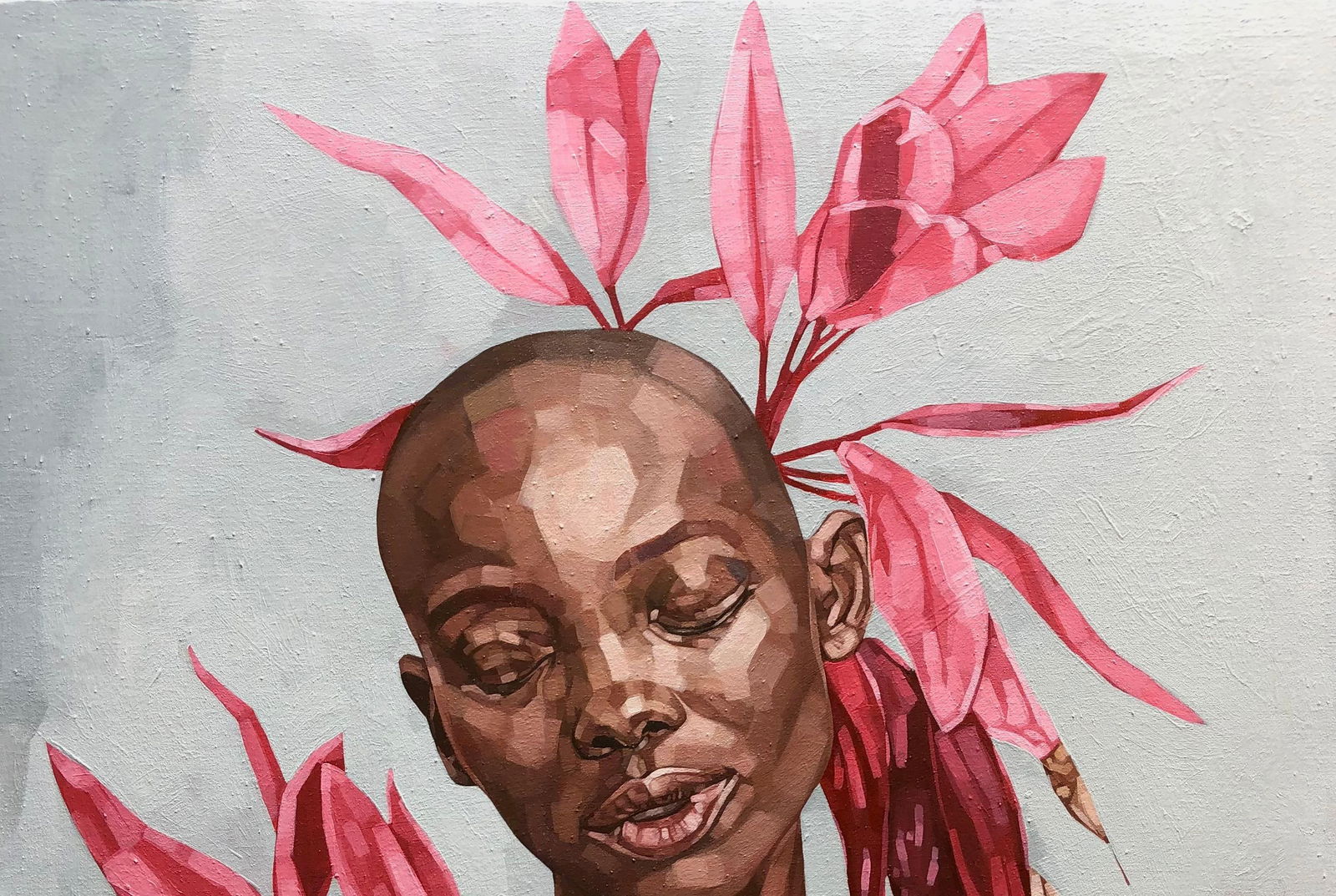 Josue M Pierre, Goddess Feels - 21st Century, Contemporary, Figurative, Portrait, Plants, Women, - 9