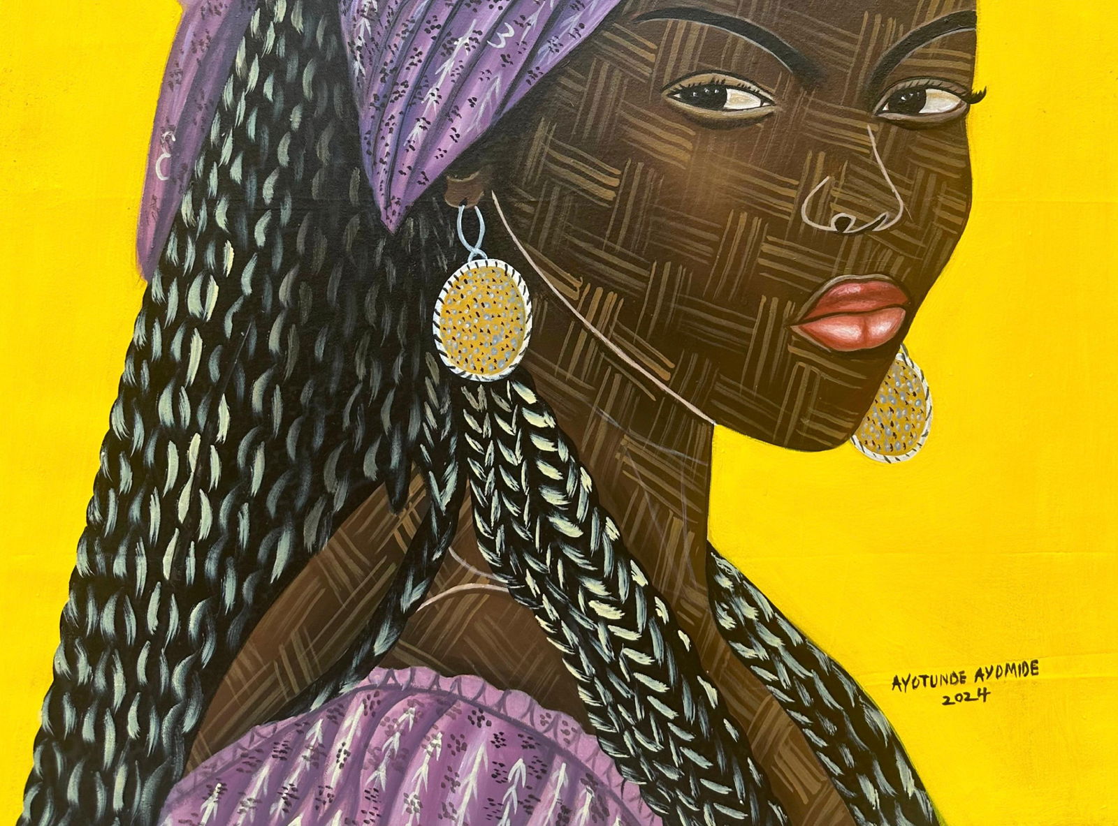 Ayotunde Ayomide, Glamour 1 (Portrait of Ayoke) - Contemporary, 21st Century, Figurative, Women, - 6
