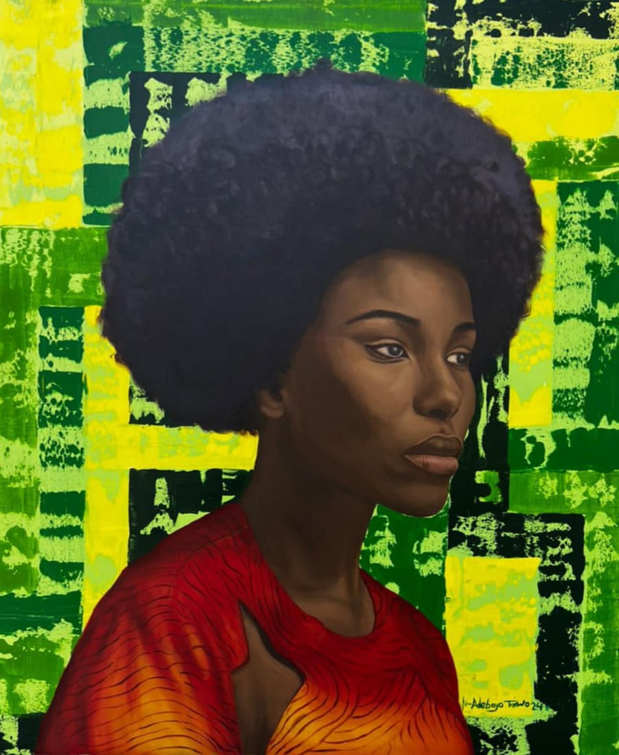 Adebayo Taiwo, Where Silence Meets Soul -21st Century, Contemporary, Figurative Portrait, Women, - 8