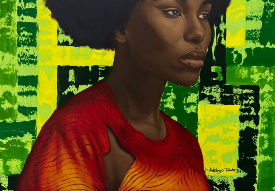Adebayo Taiwo, Where Silence Meets Soul -21st Century, Contemporary, Figurative Portrait, Women, - 10