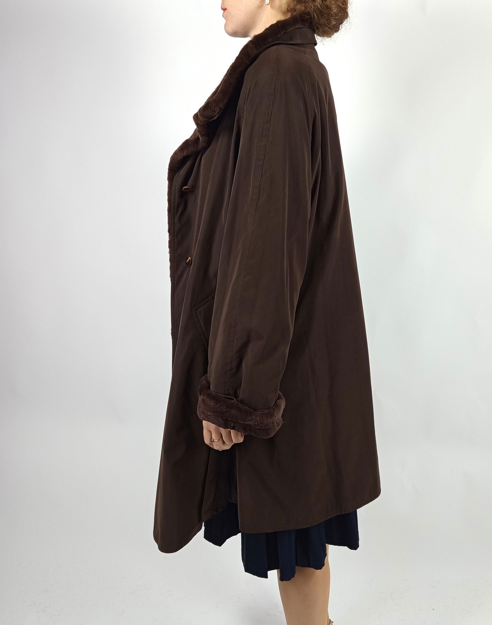 PARKA COAT SHEARED MINK FUR INNER EU: 3XL ; US: 26 - 7