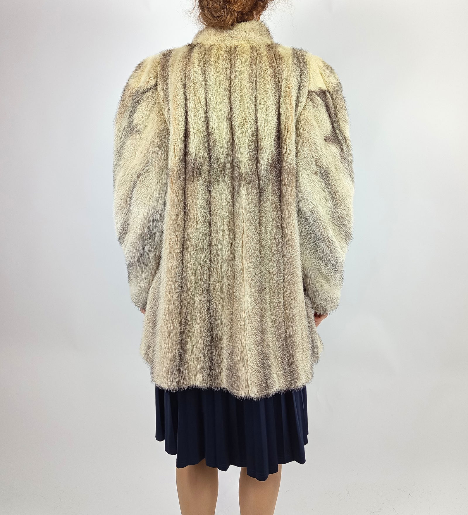 BLACK CROSS MINK FUR JACKET EU: XL ; US: 20 - 9