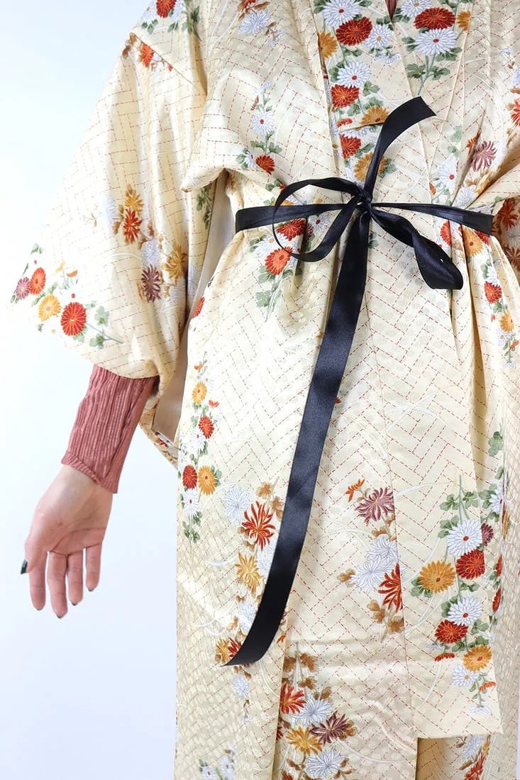 GOLDEN FLORAL KIMONO - 3