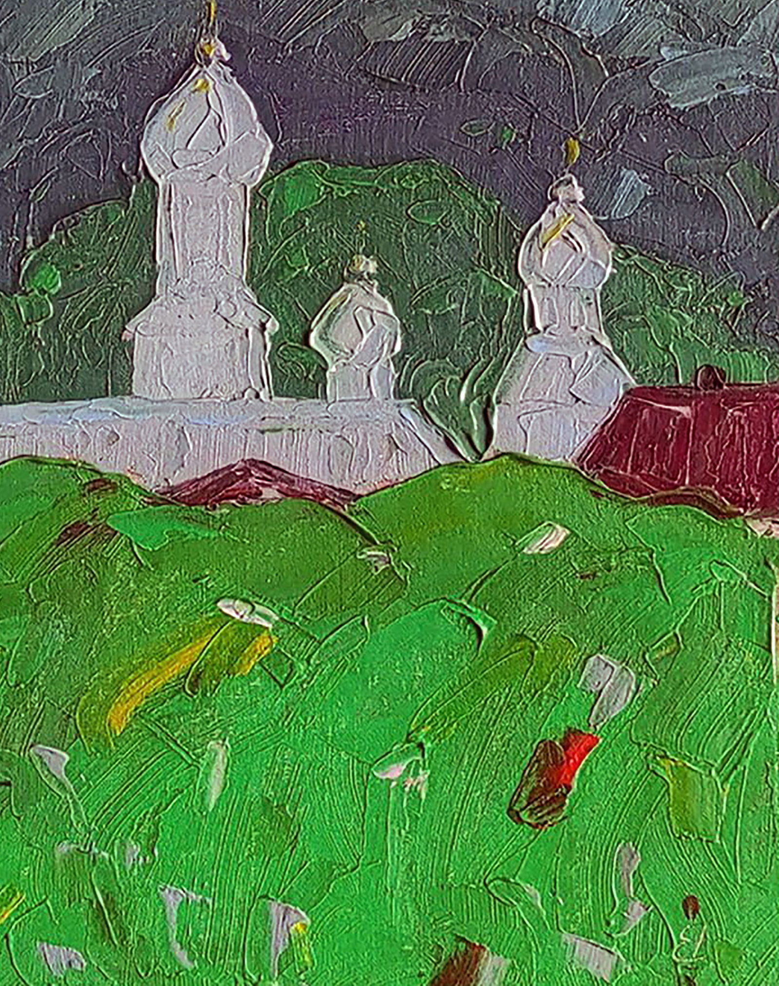 Oil painting Church in the mountains Yaroslav Savchyn - 5