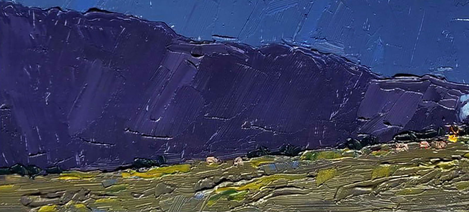 Oil painting Evening mountains Yaroslav Savchyn - 4