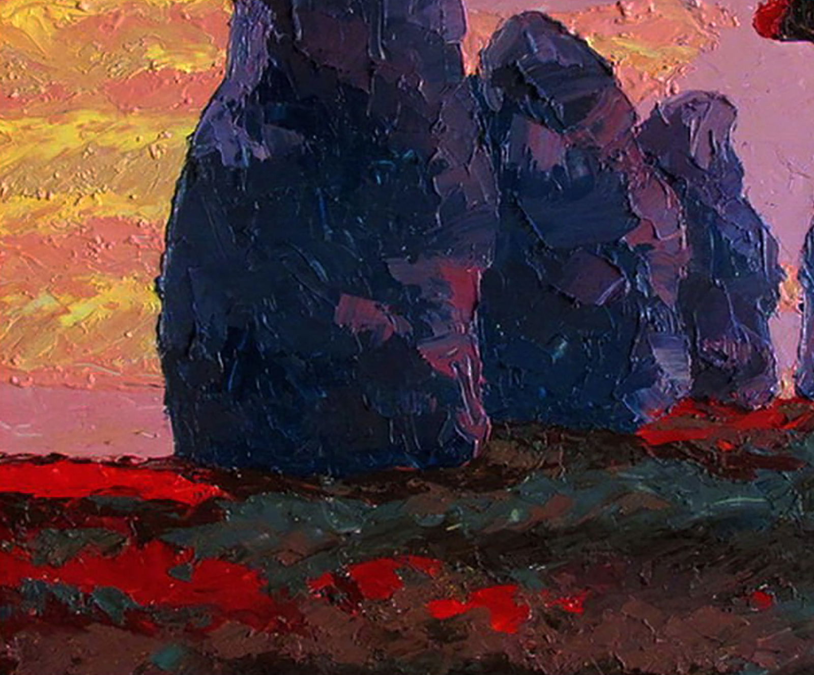 Oil painting Evening viburnum Yaroslav Savchyn - 4