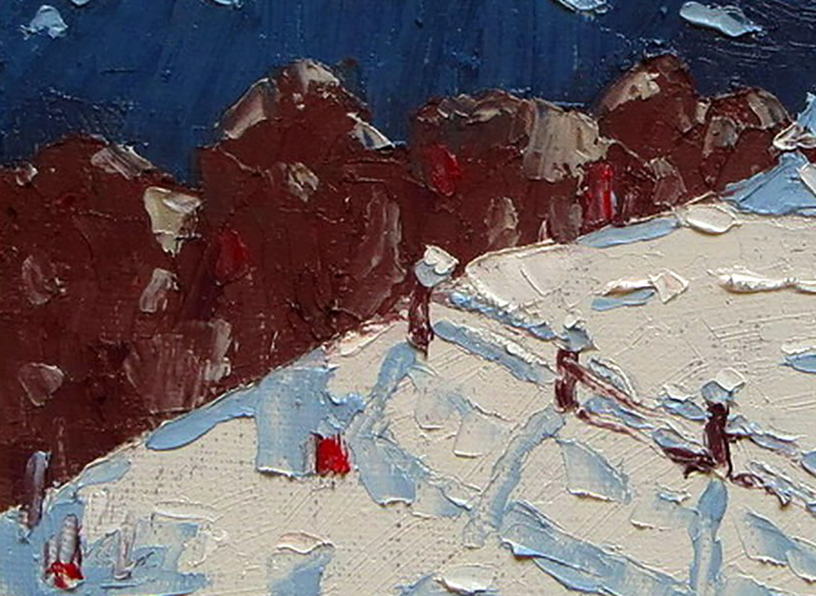 Oil painting Winter in the Carpathians Yaroslav Savchyn - 4