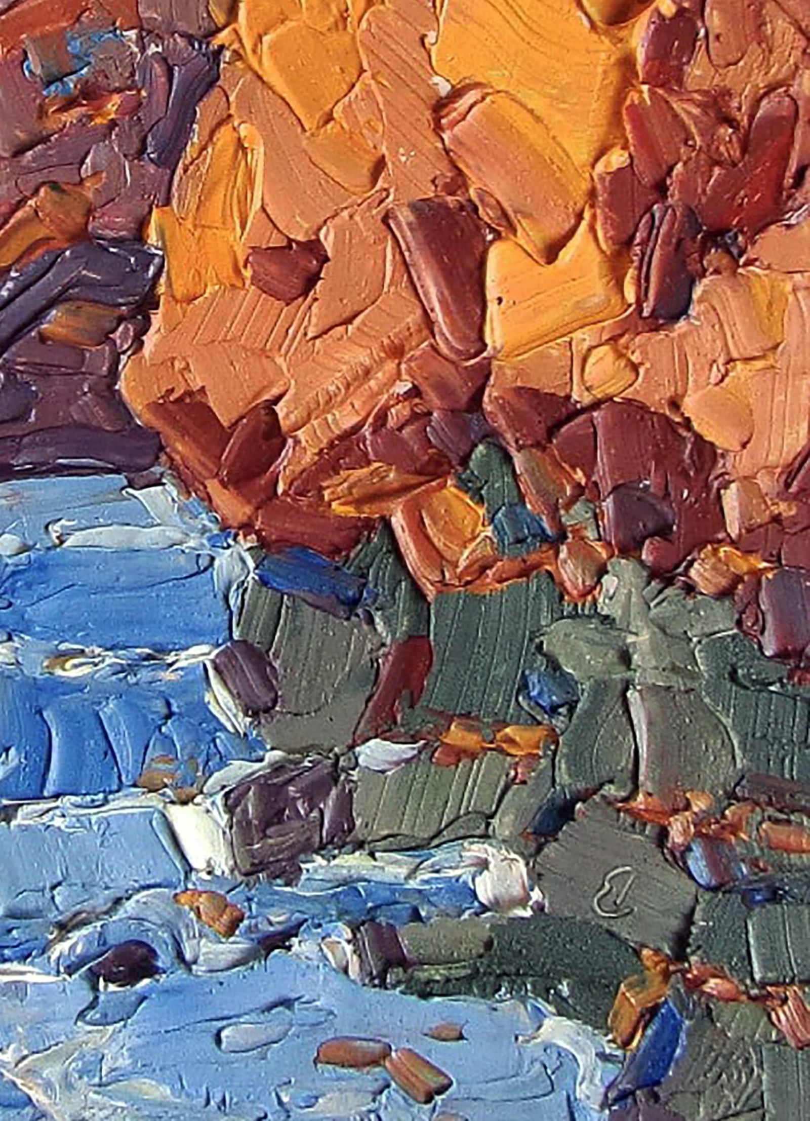 Oil painting Water flows Yaroslav Savchyn - 5