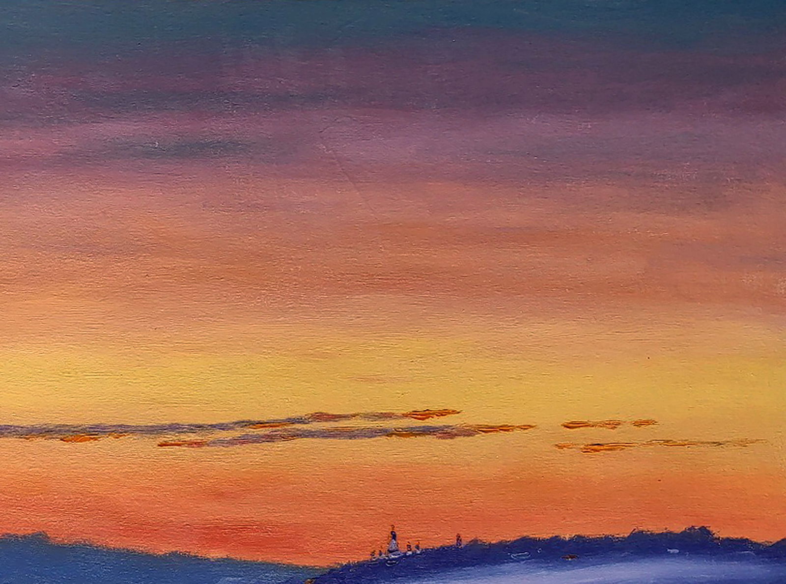 Oil painting Silence due to fog Yaroslav Savchyn - 3